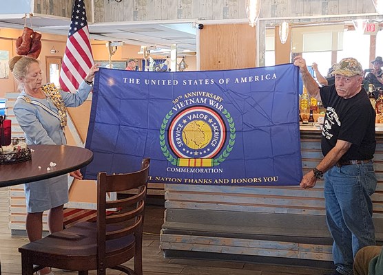 Ceremony for MI VVA Chapter 133 by the Lydia Barnes Potter Chapter, NSDAR
